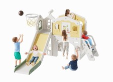 11 in 1 Multifunctional Toddler Slide Playset for Kids Indoor Outdoor Playground