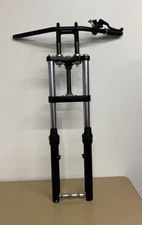 05-19 SUZUKI BOULEVARD S40 LS650 BLACK FRONT FORKS SHOCK SUSPENSION SET PAIR