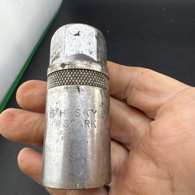 #ad #ad VINTAGE HUSKY SPARK PLUG SOCKET KNURLED 13 16quot; 3 8quot; Dr. CBD 626S USA📦 $19.80