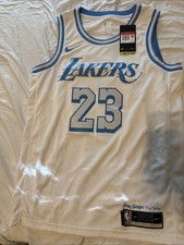 Nike Lebron James Lakers City Edition 2021 Swingman Jersey CN1737-102 Size 48 L