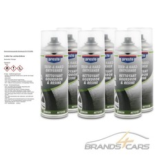 6x 400ml PRESTO TEER UND HARZ ENTFERNER REINIGER HARZ TEER ENTFERNER SPRAY DOSE 