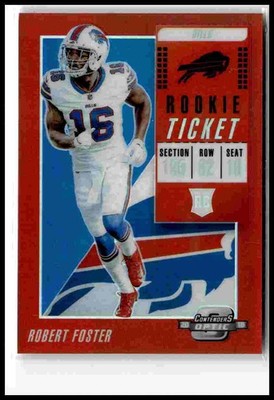 2018 Panini Contenders Optic #98 Robert Foster Red #/199