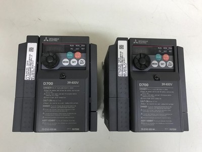 LOT of 2 Unused Mitsubishi Electric D700 Inverter FR-D740-050-NA
