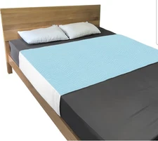 [2 Pack]Washable & Reusable Waterproof Bed Pads, Tuckable Sides 60" x 36" Queen