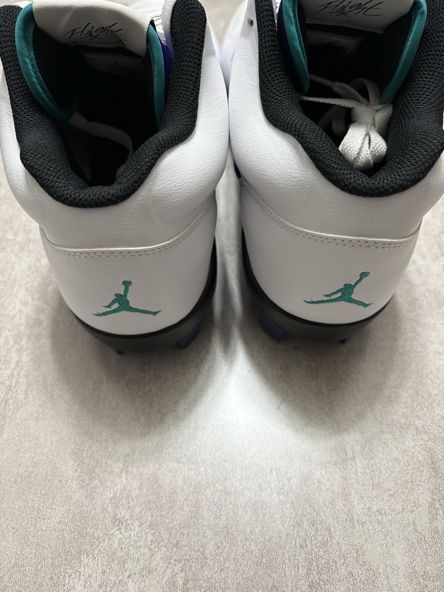 Nike Jordan Stadium 90 Low MCS Baseball Cleats White/Grape Ice Men