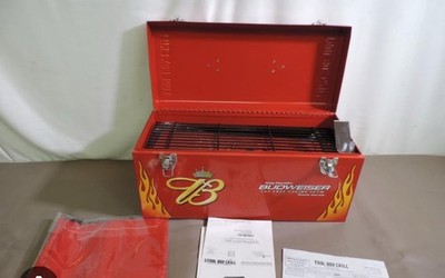Rare MAC Tools Budweiser Tool Box BBQ Grill Kenny Bernstein Racing NEW In Box