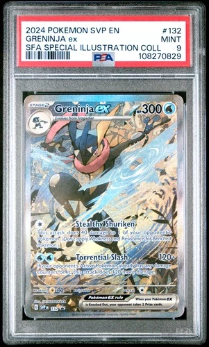 Greninja Ex Pokemon Svp En-Sv Black Star Promo 132 NM PSA 9