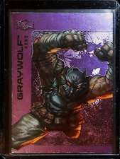 2025 SkyBox Metal Universe Batman #46 Gray Wolf Purple FX