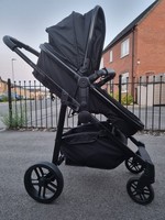 Ickle Bubba Travel System Stroller with Rain Cover - Black