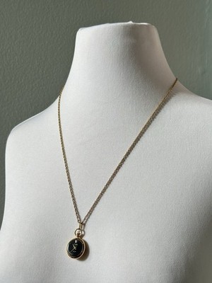 Collezio Gold Plate Rhinestone Pendant Watch Necklace Grandmacore (Untested)