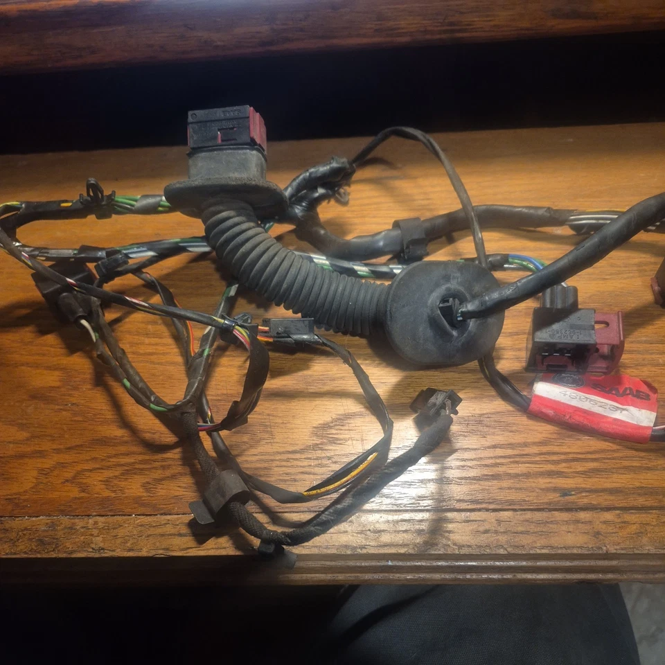 02 Saab 9-5 OEM LH arnés de cableado de puerta trasera pieza # 4806287 Foto 3 de 3