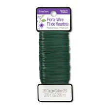 Floracraft 26 Gauge Floral Wire 270 Feet Green