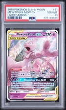 2019 Pokemon Unified Minds Mewtwo & Mew GX TAG TEAM Holo UR 71/236 PSA 10 on eBay
