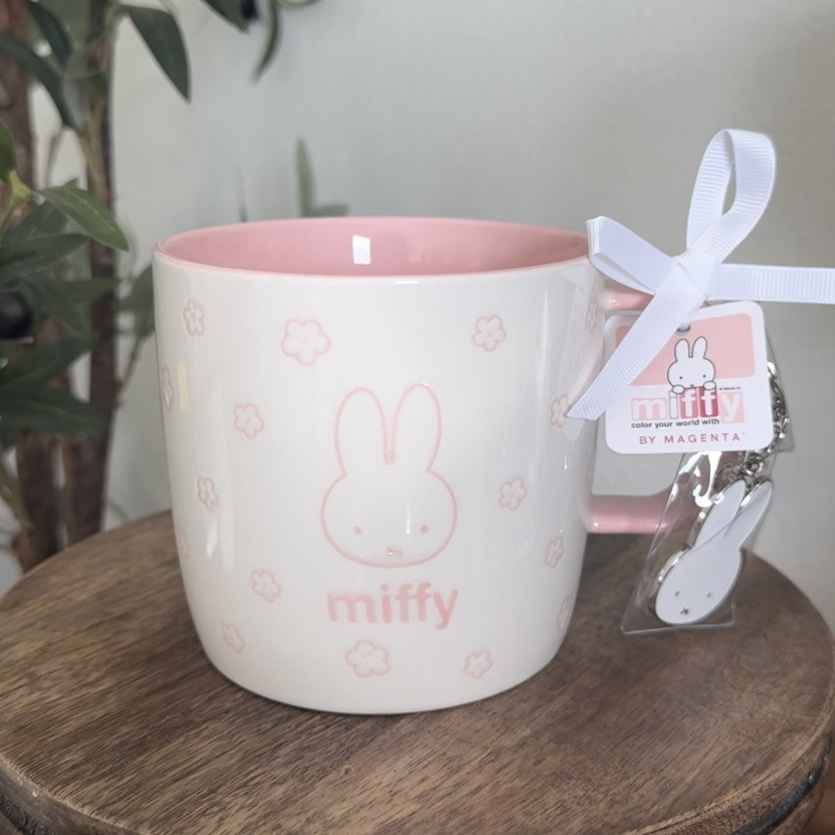MIFFY By Magenta Cherry Blossom Pastel Pink Sakura Ceramic Mug w
