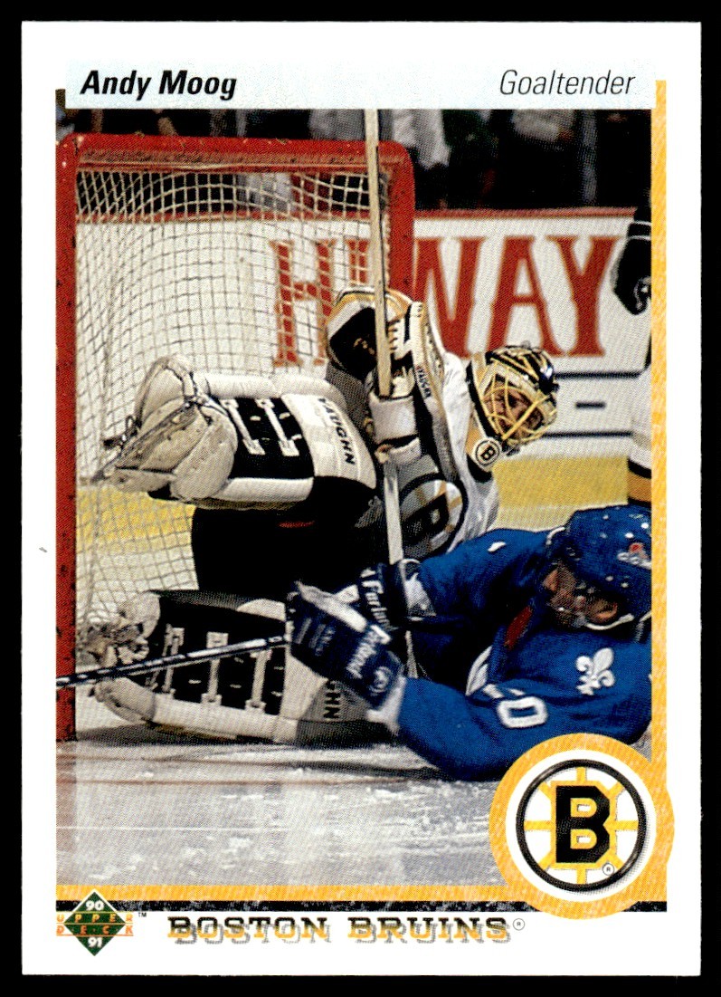 Andy Moog #232 2010-11 Upper Deck French Hockey 1990-91 Upper Deck French Buybacks