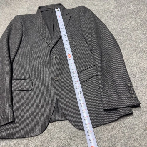 Officine Générale 100% Wool Chalkstripe Jacket Sport Blazer Men EU 50 US 40 Gray image 10