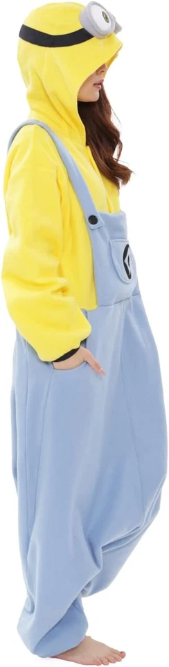 Disfraz SAZAC Minions Bob Fleece Kigurumi Unisex Talla Libre RBJ-112 Japón Envío Gratis NUEVO Foto 4 de 4