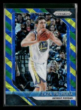 2018-19 Panini Prizm #192 Zaza Pachulia Prizms Choice Blue Yellow Green