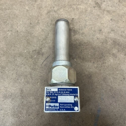 PARKER S6A modular SOLENOID pilot VALVE Adaptomode Module 300psig Refrigeration