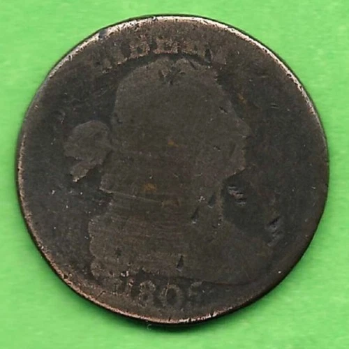 Photo of a 1805-P Large Cent from an eBay listing that sold on Jul 18, 2026
