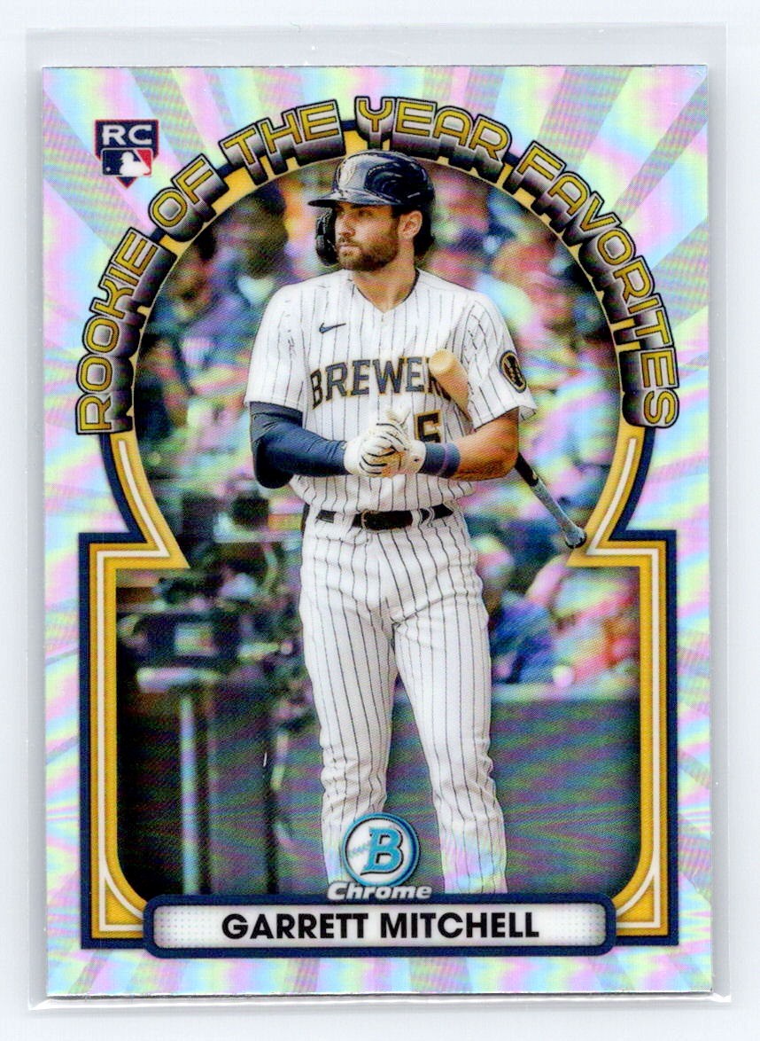 2023 Bowman #ROYF-7 Garrett Mitchell Rookie of the Year Favorites Brewers
