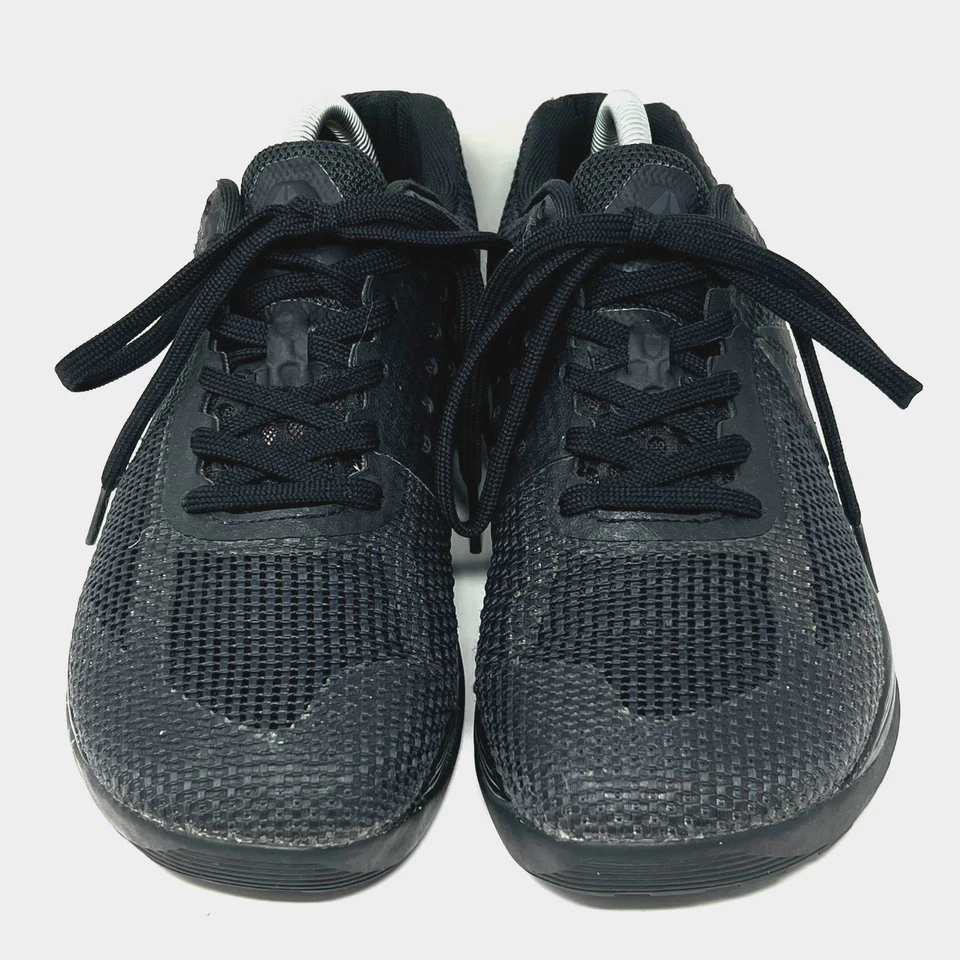 锐步鞋运动鞋 CrossFit Nano 7 女式 9 黑色系带运动鞋 健身房升降机 — 第 2/4 张图片