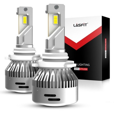 LASFIT 9005 LED Headlight High or Low beam Bulbs Bright White 6000LM Plug&Play