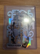 Upper Deck Metal Universe Macklin Celebrini Platinum Portrait Insert PP-7