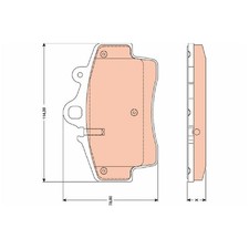 Satz Bremsbeläge Bremsklötze vorne für Porsche Boxster 987 Cayman | 276216