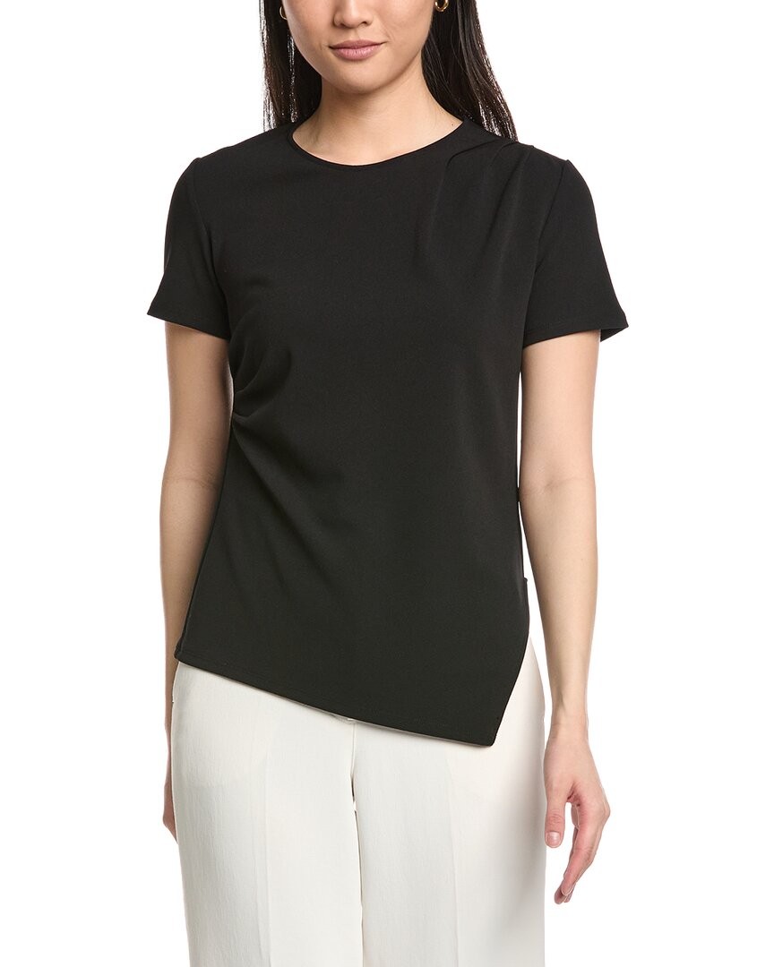 Anne Klein Asymmetrical Top Women's Black L