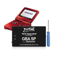 Packs Gameboy Advance SP Battery Pack, GBA SP Rechargeable Lithium-ion B