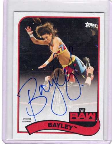 2018 Topps WWE Heritage Wrestling Auto BAYLEY 53/99 Authentic AUTOGRAPH Card
