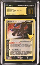 Pokemon Celebrations UMBREON Gold Star 17/17 POP Series 5 CGC Pristine 10! on eBay