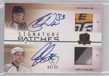 2009-10 The Cup Signature 4/35 Colin Wilson Cody Franson Dual Patch Auto 2d8