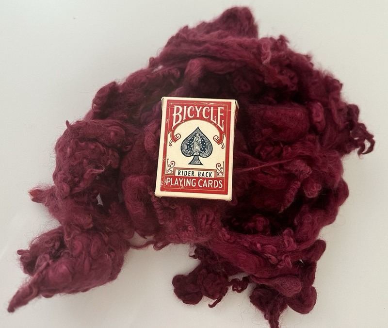 6.1oz Hand Dyed Romney X Merino Wool Felting Locks Spinning Fiber *L6