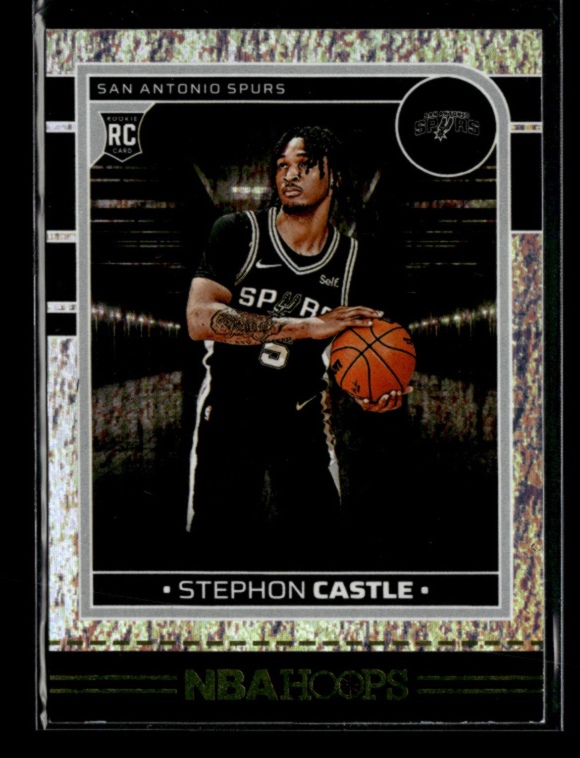 Stephon Castle RC 2024-25 Panini NBA Hoops Basketball Texture #234 Spurs [jm106