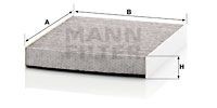 Mann-Filter CUK2442 Filter, Innenraumluft FüR Cadillac Chevrolet Opel Saab