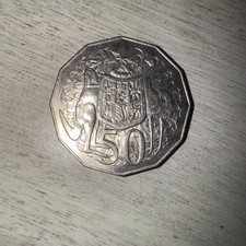 Australia 1978 Coin Queen Elizabeth ll 50 Cents kangaroo Animal Ostrich