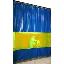 Steiner Awy68 Welding Curtain Wall, Vinyl Laminated Polyester, 6 Ft. W., 8 Ft.
