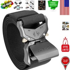 Heavy-Duty 1.5" Tactical Belt with Adjustable Quick Release Buckle - Medium Size