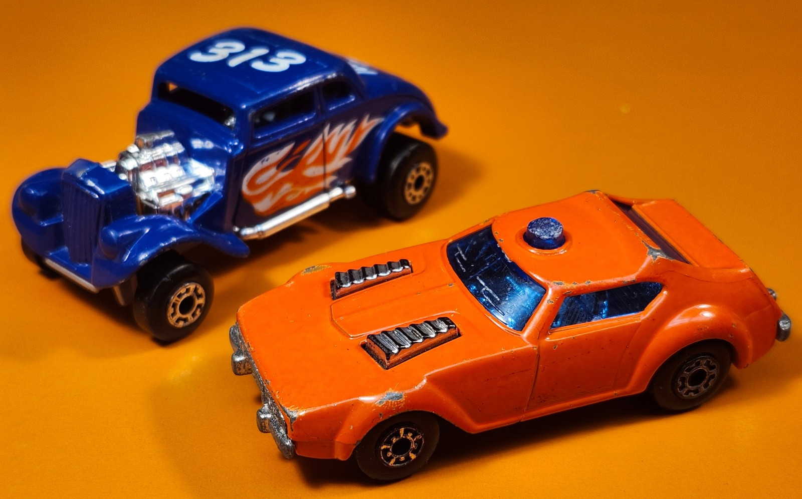 Matchbox Lot of 2 Including Superfast Fire Chief & '33 Willys Street Rod...