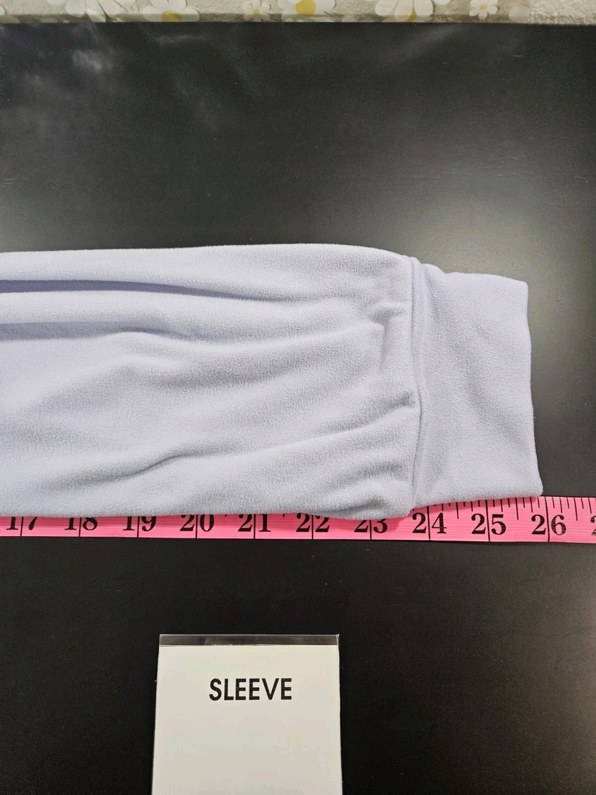 Womens Light Blue Large Top Solid Soft Plain Prac… - image 15