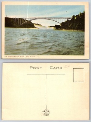 The Rainbow Bridge Niagara Falls Canada Postcard