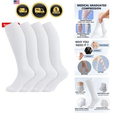 Cotton Compression Socks for Women & Men 4/6 ...