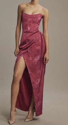 V. Chapman: June, Corset Front-Slit Gown Sz 8