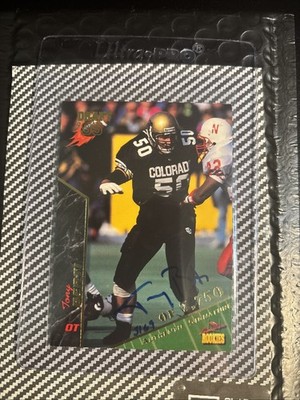 1995 Signature Rookies Autographs #8 Tony Berti /7750 Auto Colorado Chargers