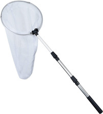 Insect and Butterfly Fishing Net with 12 Inches Ring, Handle Extends to 36 In...