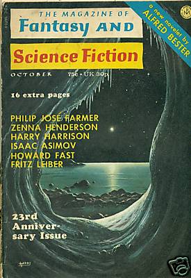 F&SF Magazine October 1972 Philip Jose Farmer & Leiber