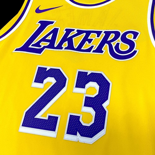 Authentique Nike Lebron James Lakers NBA Maillot Basketball Air Jordan Kobé - Photo 6 sur 12