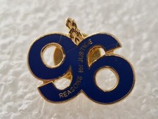 Everton 96 Reasons For Justice - Stud Badge Blue & GOLD EFC GOODISON TOFFEES 